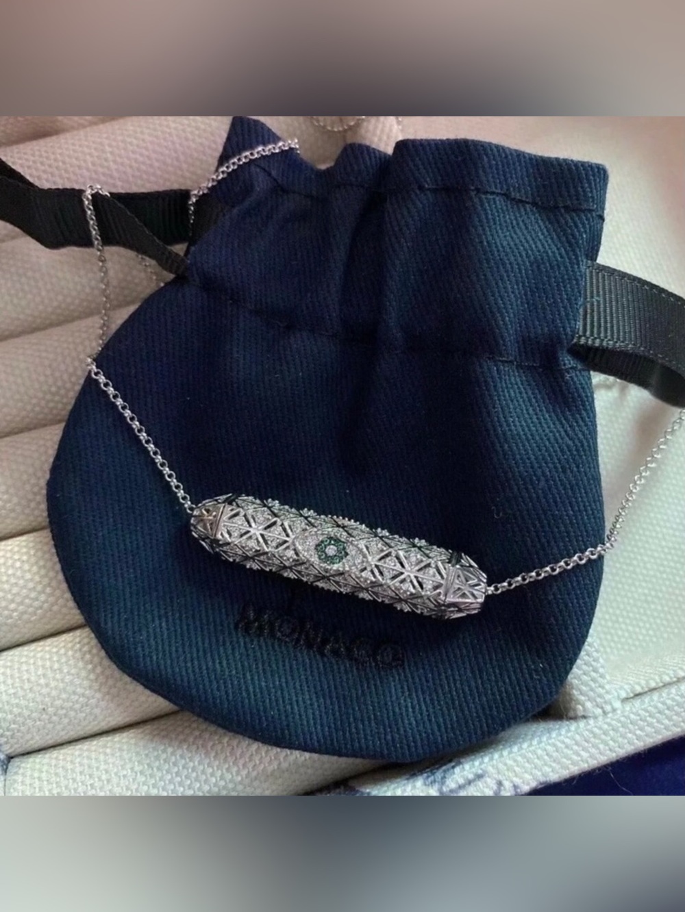 amp Evil Eye Spinner Necklace - Picture 4 of 10